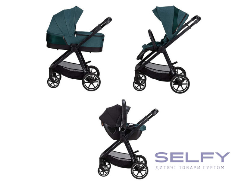 Коляска для дитини універсальна 3 в 1 FreeON Opty, green, Фото 10