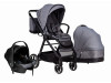 Коляска для дитини універсальна 3 в 1 FreeON Opty, grey, Фото 21