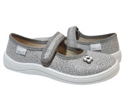 Аліна 30-35 сіра, брошка квітка