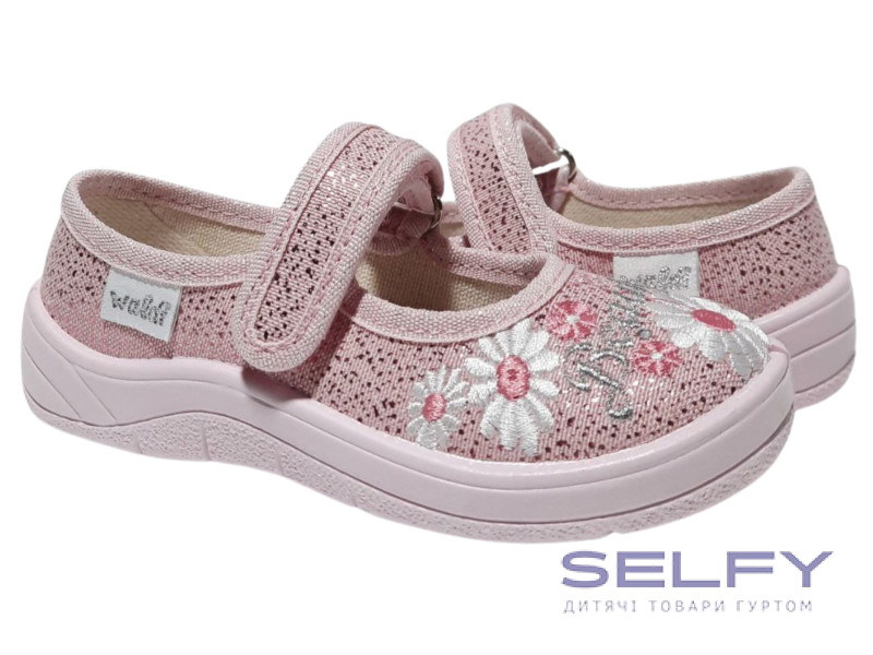 Аліна 24-30 рожева, рожева підошва, квіти, Фото 1