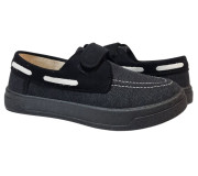 Топсайдер 30-35 черно-серая, черная подошва