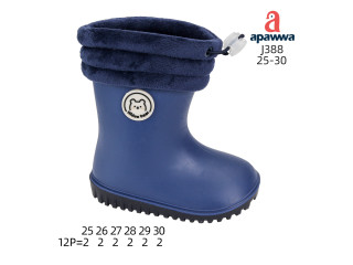 Резиновые детские сапоги Apawwa J388 navy 25-30