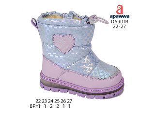 Дутики дитячі Apawwa D6901R purple 22-27