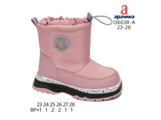 Дутики дитячі Apawwa I3603R-A pink 23-28