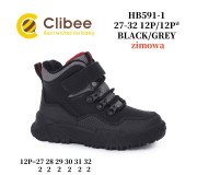 Черевики зимові Clibee HB591-1 black-grey 27-32