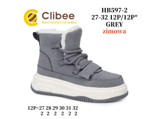 Черевики зимові Clibee HB597 grey 27-32