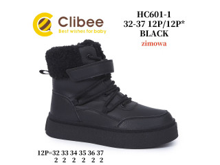 Черевики зимові Clibee HC601-1 black 32-37