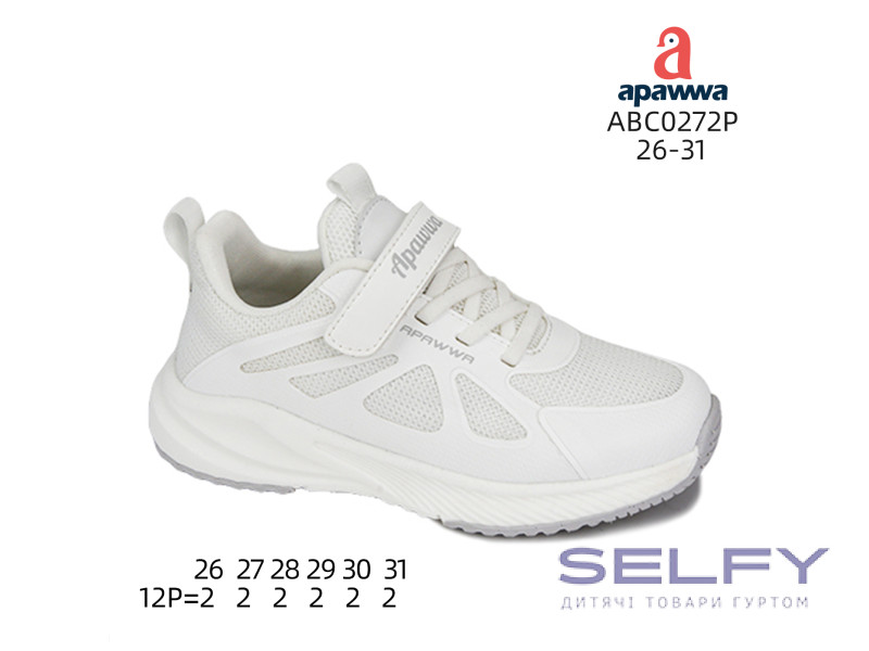 Кросівки дитячі Apawwa ABC0272P white 26-31, Фото 1