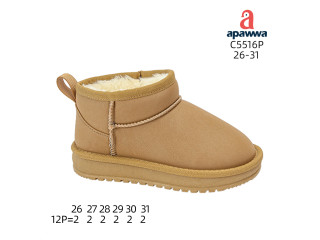 Уггі дитячі Apawwa C5516P brown 26-31 Уггі дитячі Apawwa C5516P brown 26-31