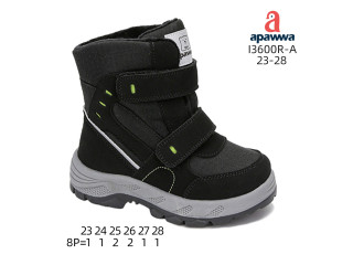 Черевики дитячі Apawwa I3600R-A black 23-28