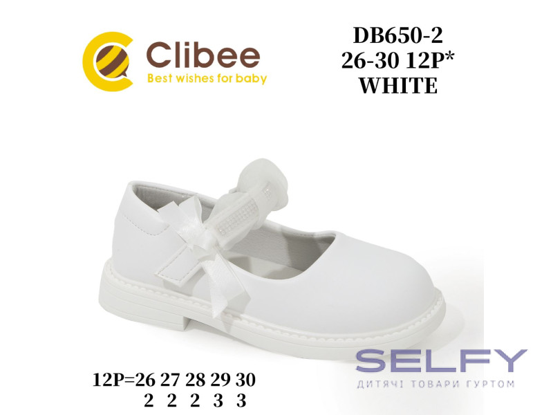 Туфлі Clibee DB650-2 white 26-30, Фото 1