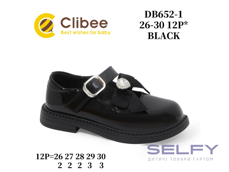 Туфлі Clibee DB652-1 black 26-30, Фото 1