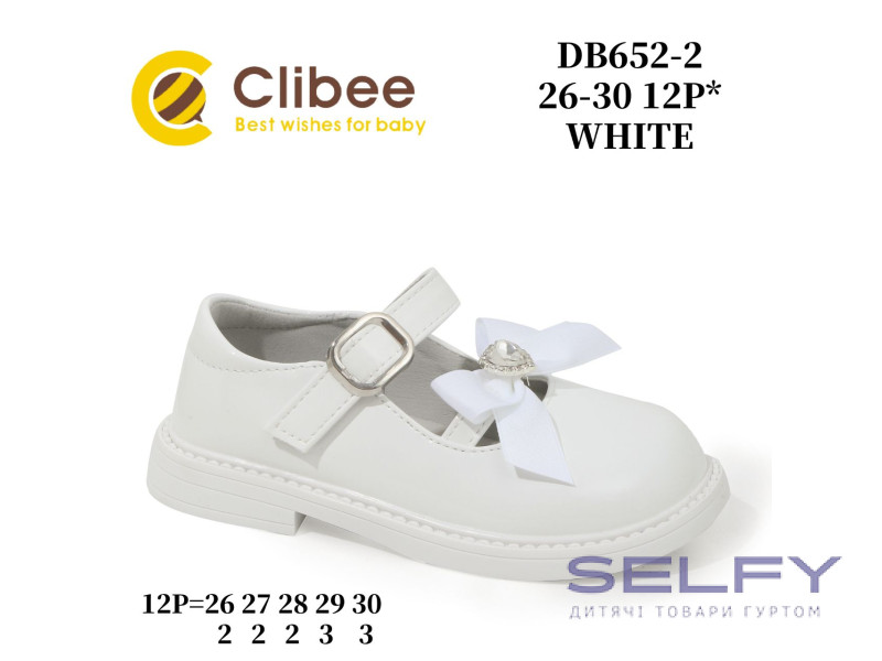 Туфлі Clibee DB652-2 white 26-30, Фото 1