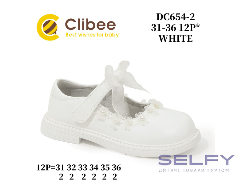 Туфли Clibee DC654-2 white 31-36, Фото 1