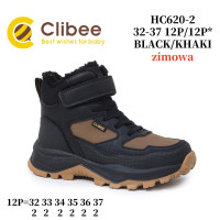Черевики зимові Clibee HC620-2 black-khaki 32-37