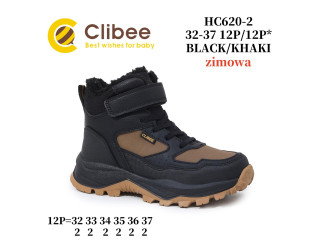 Черевики зимові Clibee HC620-2 black-khaki 32-37
