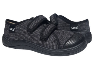 Саша 31-34 черный, черная подошва