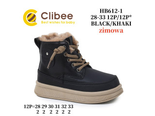 Черевики зимові Clibee HB612-1 black-khaki 28-33