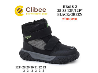 Черевики зимові Clibee HB618-2 black-green 28-33