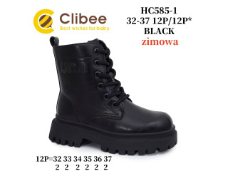 Черевики зимові Clibee HC585-1 black 32-37