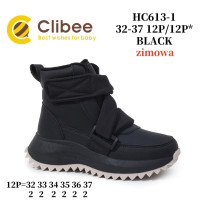 Черевики зимові Clibee HC613-1 black 32-37