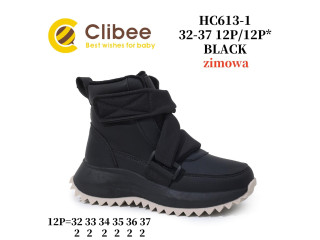 Черевики зимові Clibee HC613-1 black 32-37