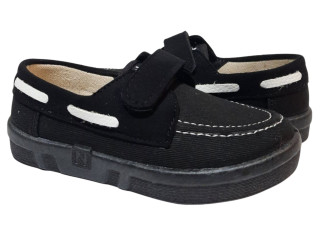 Топсайдер 26-32 чорний, чорна підошва