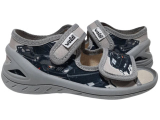 Адам 24-30 сірий, cіра підошва, чорна машина по-розмірно