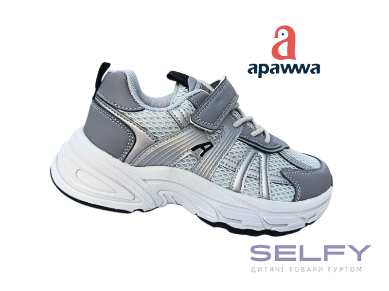 Кроссовки детские Apawwa ABC2543P grey 32-37, Фото 1
