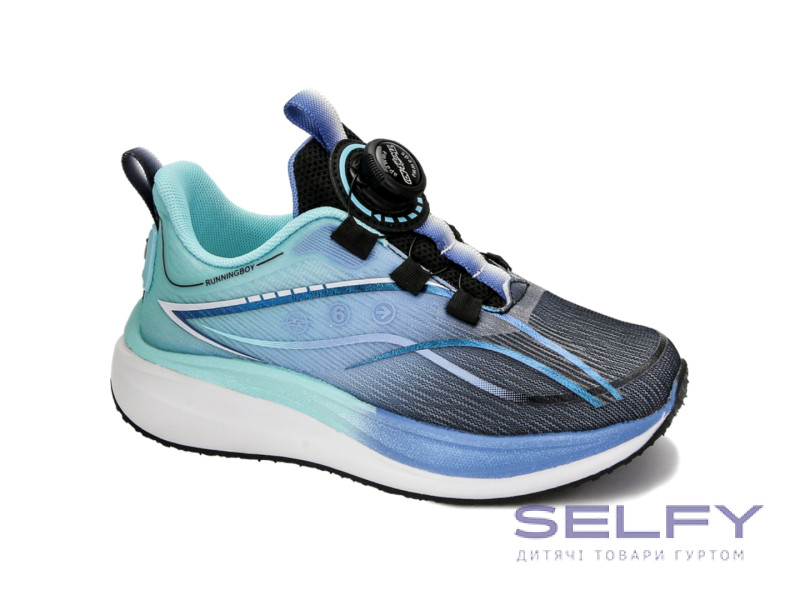 Кроссовки детские Apawwa ABC2593R black-blue 30-37, Фото 1