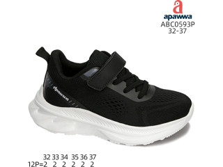 Кроссовки детские Apawwa ABC0593P black-w 32-37