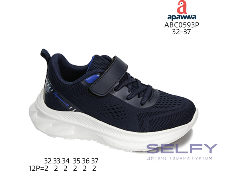 Кроссовки детские Apawwa ABC0593P navy 32-37, Фото 1