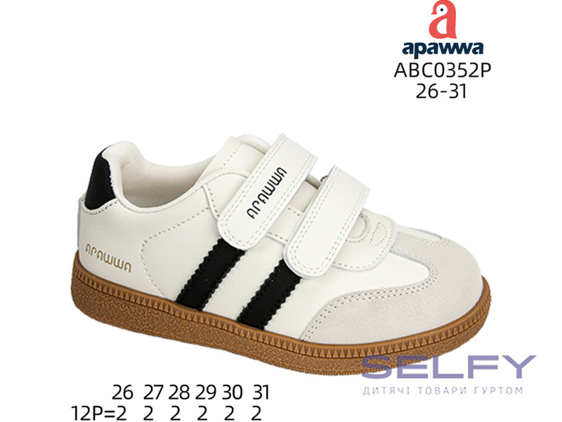 Кросівки дитячі Apawwa ABC0352P beige 26-31, Фото 1