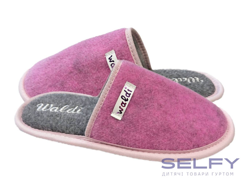 Тапочки Memory Waldi Home 28-37 рожеві, натуральна вовна, Фото 1