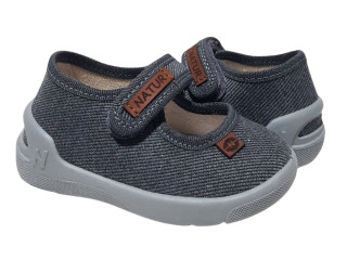 Denny 18-25 сірий, сіра підошва