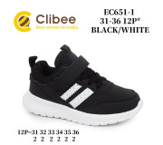 Кросівки дитячі Clibee EC651-1 black-white 31-36