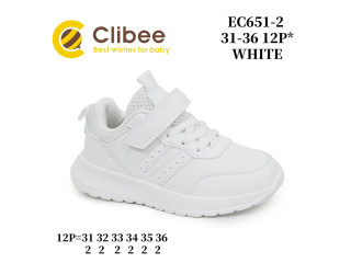 Кроссовки детские Clibee EC651-2 white 31-36