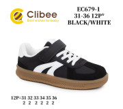 Кросівки дитячі Clibee EC679-1 black-white 31-36