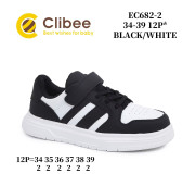 Кросівки дитячі Clibee EC682-2 black-white 34-39