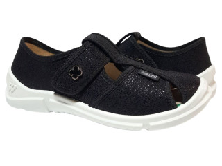 Paola 31 розмір, чорна, брошка квітка