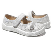 Аліна 24-30 біла, брошка по-розмірно