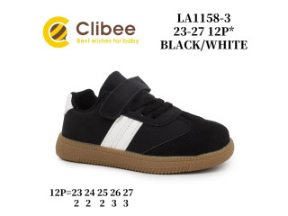 Кросівки дитячі Clibee LA1158-3 black-white 23-27