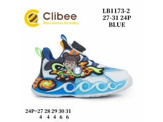 Кросівки дитячі Clibee LB1173-2 blue LED 27-31