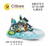 Кросівки дитячі Clibee LB1173-3 l.blue LED 27-31