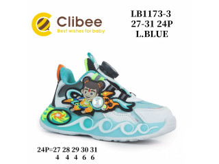 Кросівки дитячі Clibee LB1173-3 l.blue LED 27-31