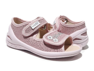 Ева 23-30 розовая, цветочки по-размерно