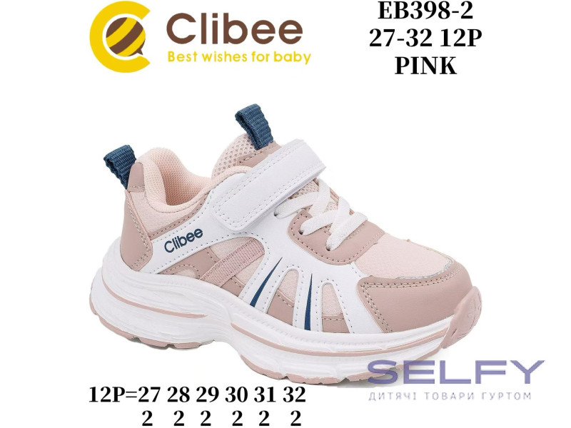 Кросівки дитячі Clibee EB398 pink 27-32 по-розмірно, Фото 1