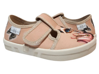 Merry 26-32 бежева, бежева підошва, cat with a bag