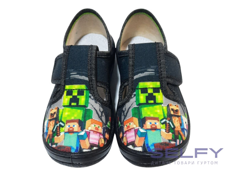 Гриша 24-30 черный. черная подошва, minecraft, Фото 3