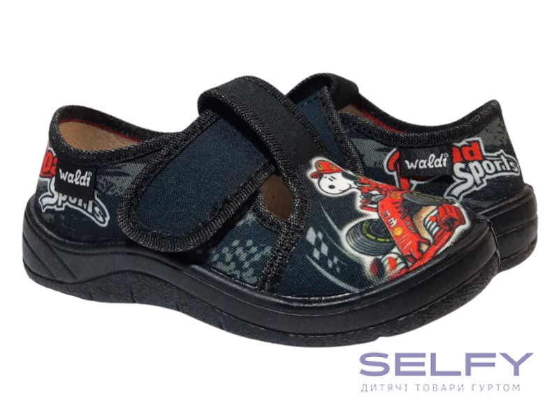 Гриша 24-30 черный. черная подошва, Snoopy, Фото 1